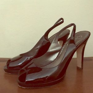 Jessica Simpson Black Slingbacks Size 7 1/2